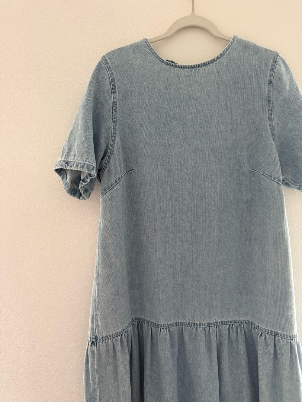 ASOS DESIGN Light Blue Denim Maxi Dress